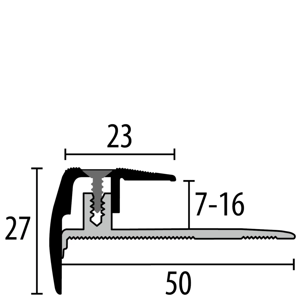 Küberit Treppenkantenprofile 320