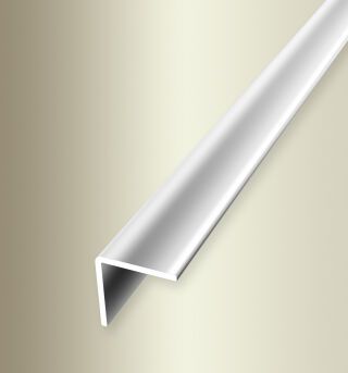 Winkelprofil 2500 mm SBS Typ 277 U Aluminium poliert 16 mm ungebohrt, einfach biegbar