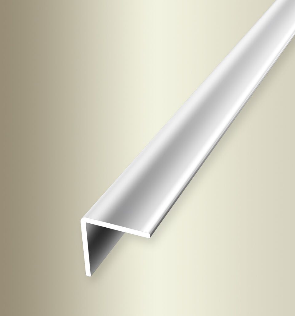 Winkelprofil 2500 mm SBS Typ 277 U Aluminium poliert 16 mm ungebohrt, einfach biegbar