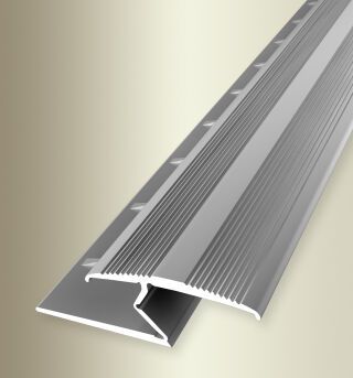 Einfassprofil 2700 mm SBS Typ 382 T Aluminium eloxiert silber 3 - 8,5 mm mit Teppichkrallen, umschlagbar