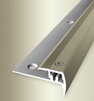 TK-Pr. 1000 mm SB Typ 325 E-Step® Star Aluminium eloxiert sand 4 - 9 mm versenkt gebohrt, zweiteilig