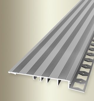 Rampenprofil 2500 mm Typ PR125 G Aluminium eloxiert silber 12,5 mm geschlossen gestanzt