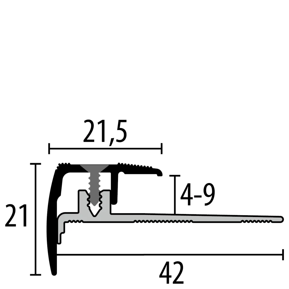 Küberit Treppenkantenprofile 325
