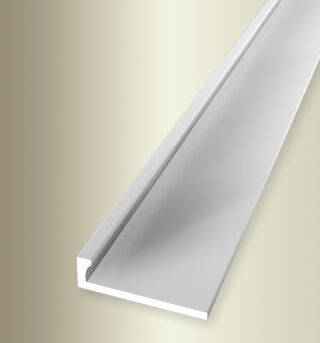 Abschlussprofil 2500 mm SBS Typ 299 U Aluminium natur 2 mm ungebohrt einteilig