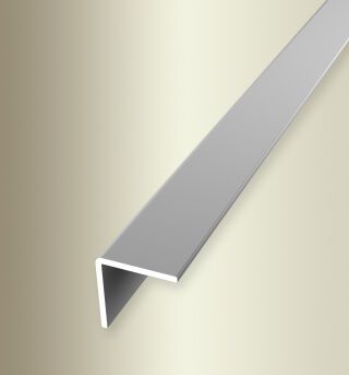 Winkelprofil 2500 mm SBS Typ 277 U Aluminium eloxiert silber 16 mm ungebohrt, einfach biegbar