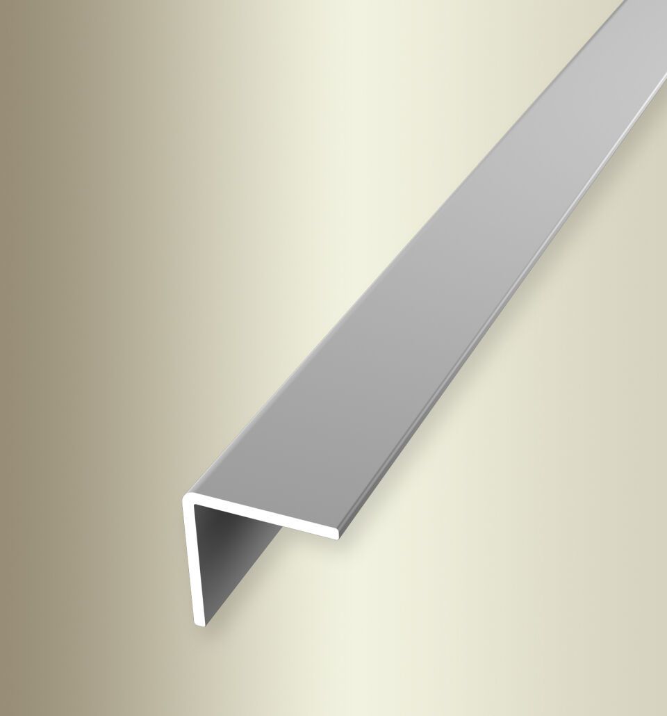 Winkelprofil 2500 mm SBS Typ 277 U Aluminium eloxiert silber 16 mm ungebohrt, einfach biegbar