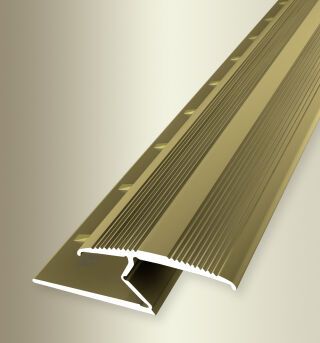 Einfassprofil 2700 mm SBS Typ 382 T Aluminium eloxiert gold 3 - 8,5 mm mit Teppichkrallen, umschlagbar