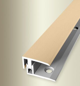 Absch-Pr 2700 mm SB Typ 557 H Mono-Clip Aluminium Holzdekor Buche hell 7 - 12 mm mit Holzdekor
