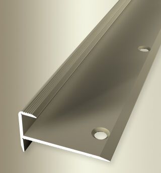 Treppenkantenprofil 1000 mm SBS Typ 811 Aluminium eloxiert sand 10,5 mm versenkt gebohrt