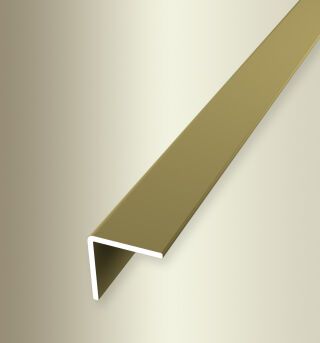 Winkelprofil 2500 mm SBS Typ 277 U Aluminium eloxiert gold 16 mm ungebohrt, einfach biegbar