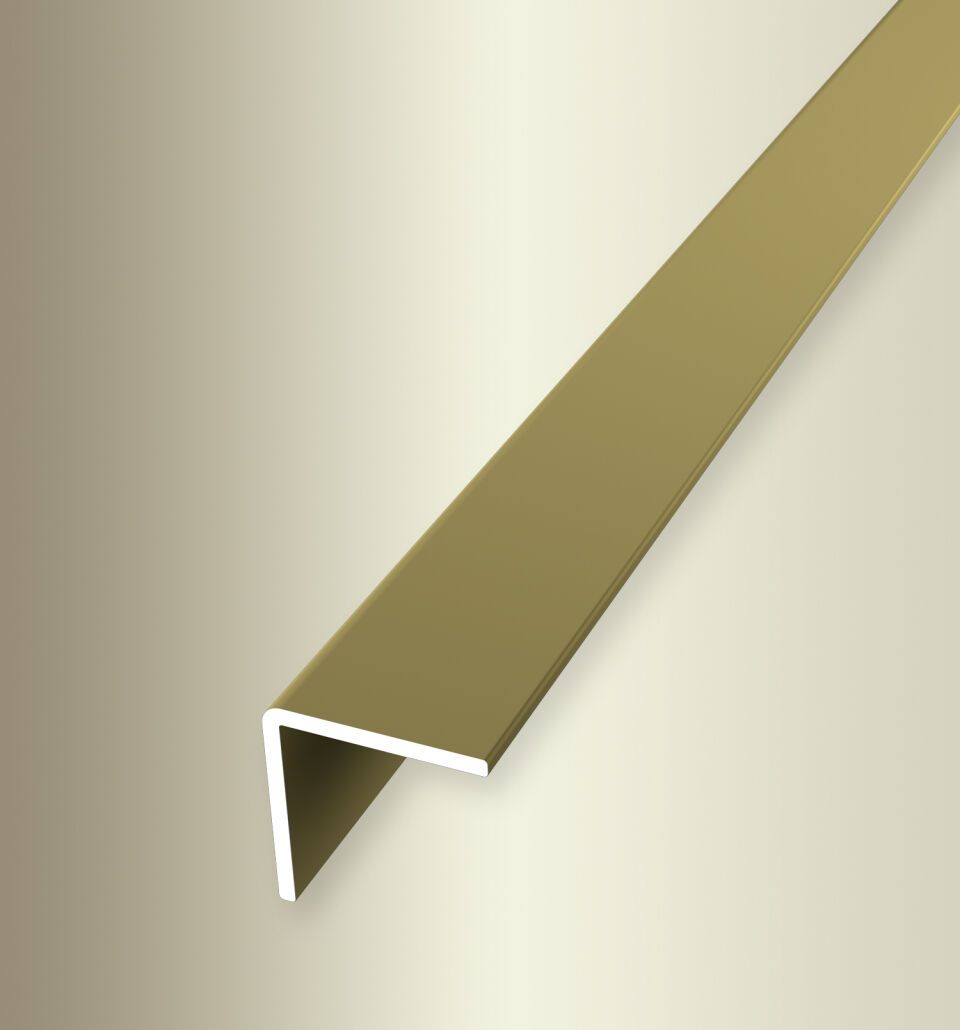 Winkelprofil 5000 mm SBS Typ 277 U Aluminium eloxiert gold 16 mm ungebohrt, einfach biegbar