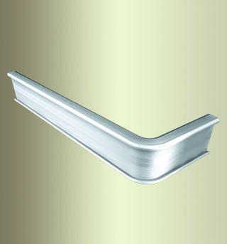 TK-Profil Fertigwinkel 300 mm 846 EC-R Aluminium eloxiert silber 3 mm runde Ecken 90°