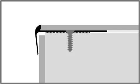 TK-Profil Fertigwinkel 300 mm 859 EC Aluminium eloxiert silber 2,5 mm runde Ecken 90°