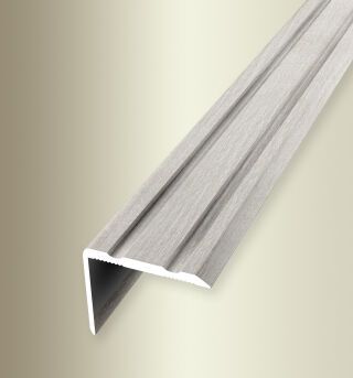 Winkelprofil 1000 mm SBS Typ 235 H/SK Alu Holzdekor Eiche hellgrau 0 - 17 mm selbstklebend, einfach biegbar