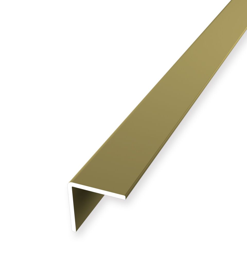 Winkelprofil 5000 mm SBS Typ 277 U Aluminium eloxiert gold 16 mm ungebohrt, einfach biegbar