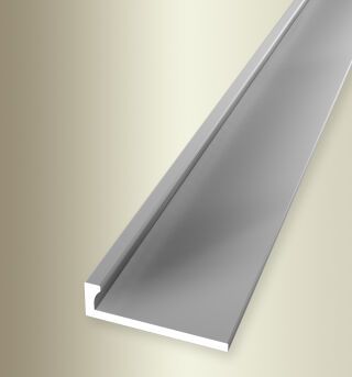 Abschlussprofil 2500 mm SBS Typ 299 U Aluminium eloxiert silber 2 mm ungebohrt einteilig