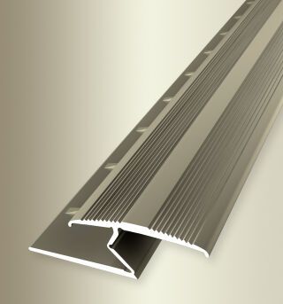 Einfassprofil 2700 mm SBS Typ 382 T Aluminium eloxiert sand 3 - 8,5 mm mit Teppichkrallen, umschlagbar