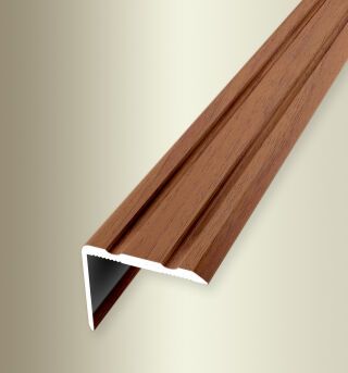 Winkelprofil 1000 mm SBS Typ 235 H/SK Aluminium Holzdekor Merbau 0 - 17 mm selbstklebend, einfach biegbar