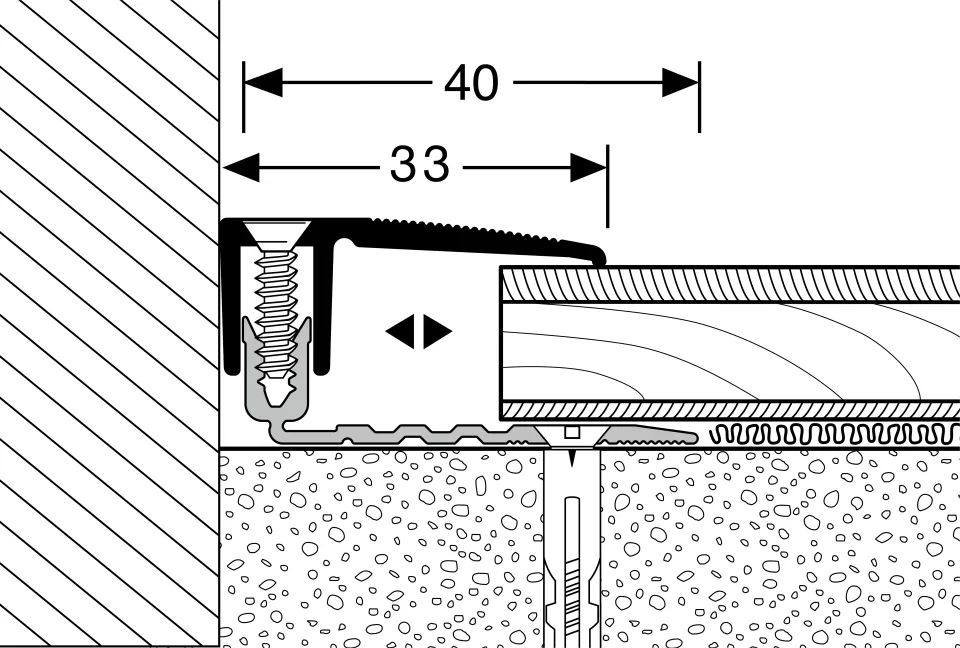 Küberit Abschlussprofile 387XXL Küberit Abschlussprofile 387XXL