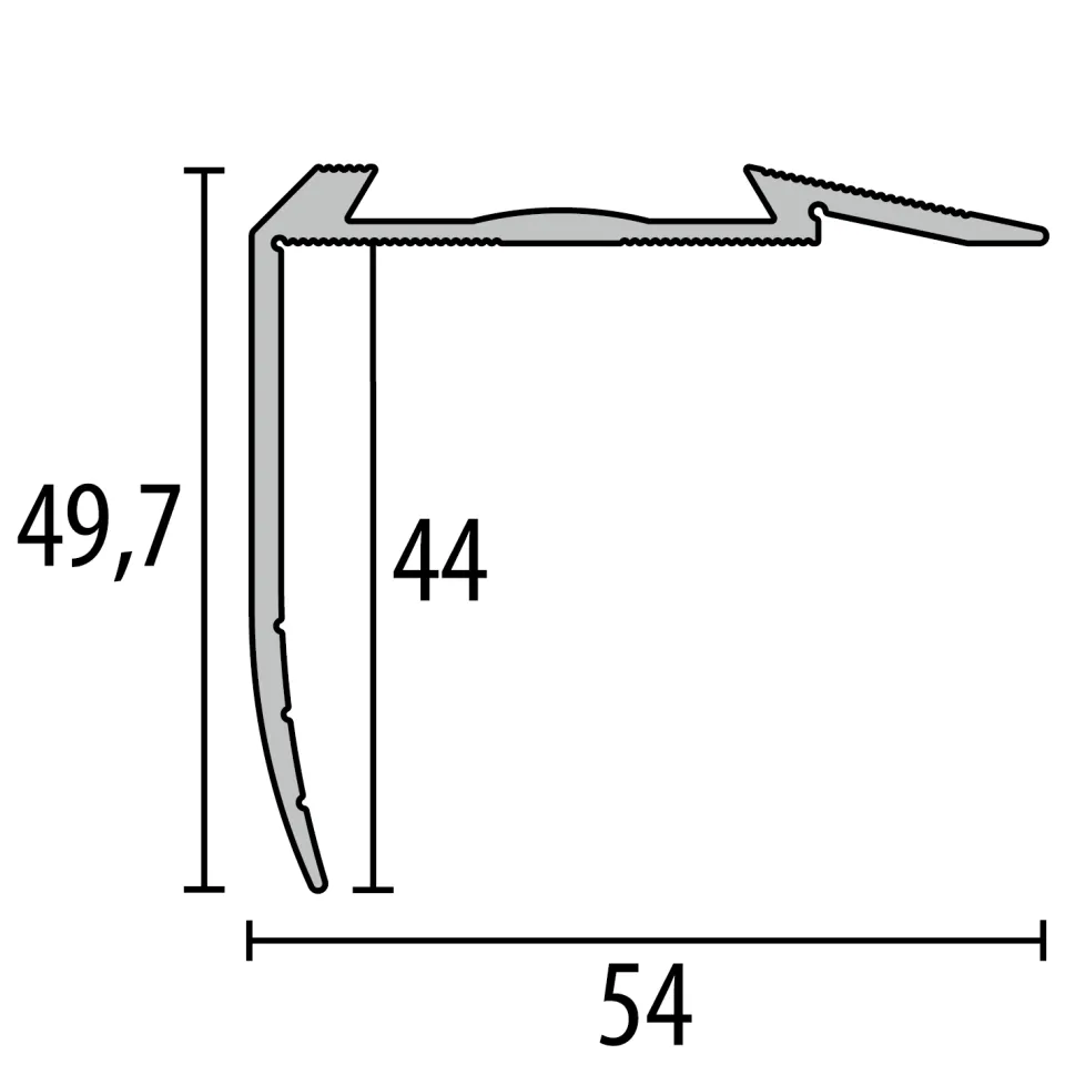 Küberit Treppenkantenprofile 708N