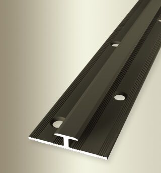 Einfassprofil 2700 mm SBS Typ 368 Aluminium eloxiert bronze 4,5 mm versetzt versenkt gebohrt