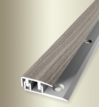 Absch.-Pr. 1000 mm SB Typ 577 H D-Clip® Alu Holzdekor Eiche grau 4 - 7,5 mm mit Holzdekor