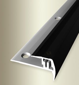 TK-Profil 1000 mm SB Typ 320 E-Step® Ch Aluminium eloxiert schwarz 7 - 16 mm versenkt gebohrt, zweiteilig