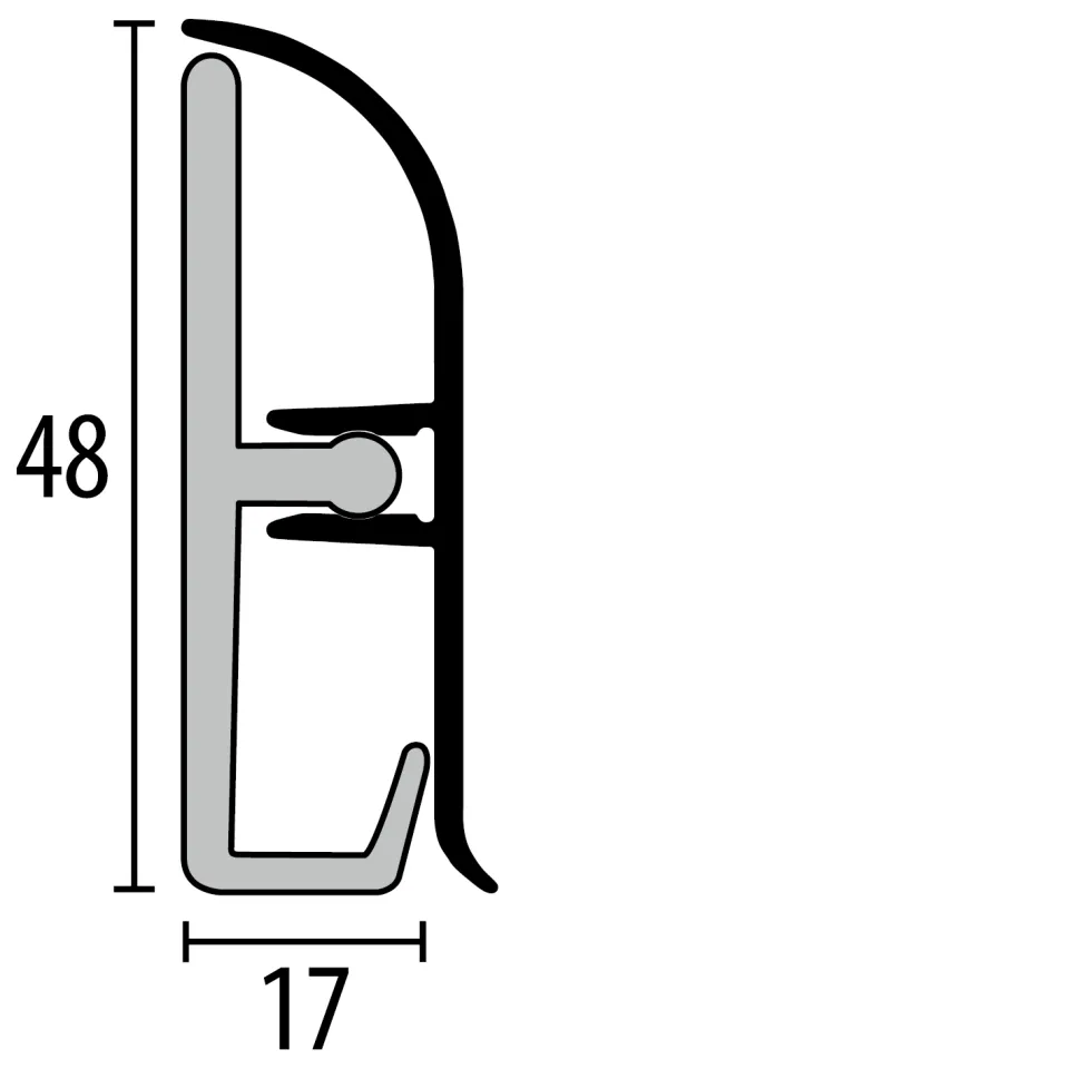 Küberit Sockelleisten 930
