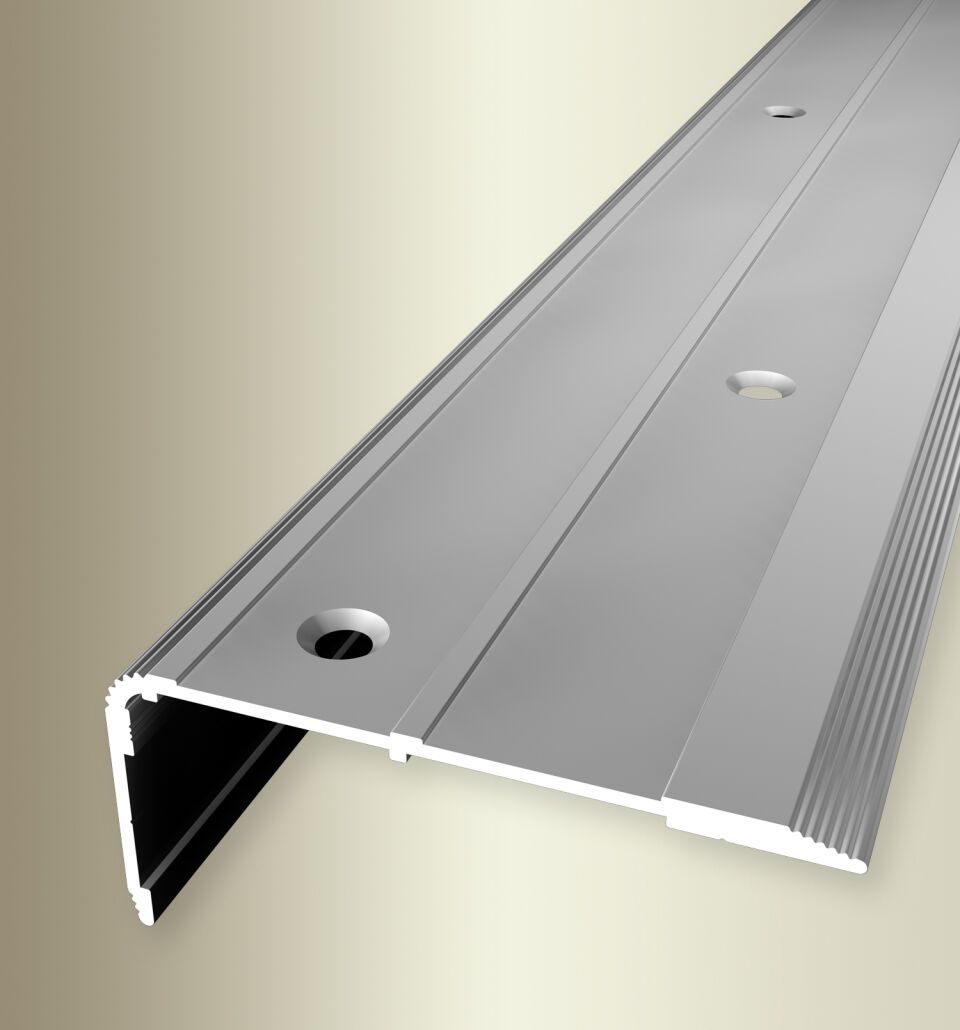 TK-Profil 3000 mm SBS Typ 715 »Reno-TK« Aluminium eloxiert silber 0 - 25 mm versetzt vers. gebohrt, für 2 GS-Einl.