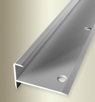 Treppenkantenprofil 1000 mm SBS Typ 812 Aluminium eloxiert silber 13,5 mm versenkt gebohrt