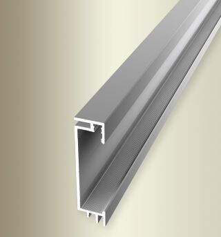 Sockelleiste 2500 mm SBS Typ 950 Aluminium eloxiert silber 2 - 9 mm inkl. Befestigung