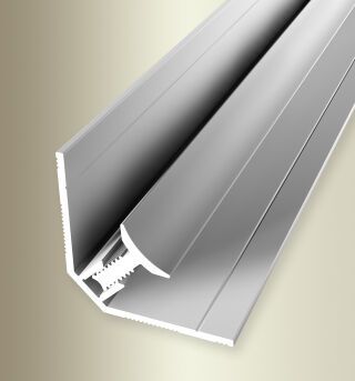 Clip-Innenecke 3000 mm SBS Typ 162 U Aluminium eloxiert silber 6,5 - 9,5 mm ungebohrt