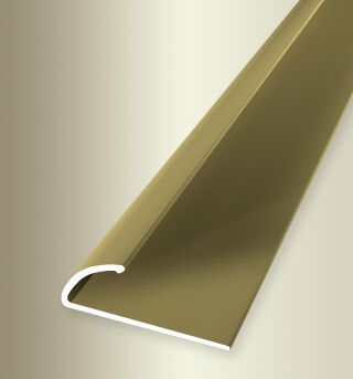 Einfassprofil 2700 mm SBS Typ 390 SK Aluminium eloxiert gold 3 - 7 mm selbstklebend, umschlagbar