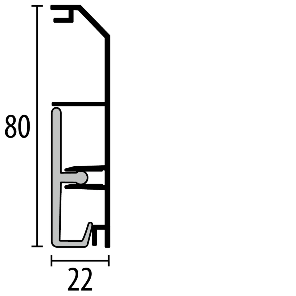 Küberit Sockelleisten 934