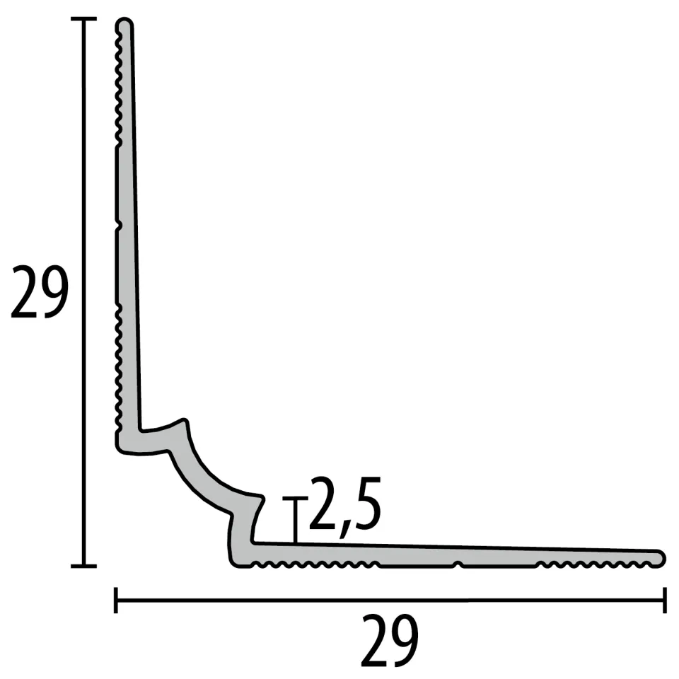 Küberit Treppen-Innenwinkel 870IW