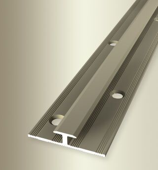 Einfassprofil 2700 mm SBS Typ 368 Aluminium eloxiert sand 4,5 mm versetzt versenkt gebohrt