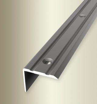 Winkelprofil 1000 mm SBS Typ 235 Alu eloxiert edelstahloptik 0 - 17 mm versenkt gebohrt, einfach biegbar