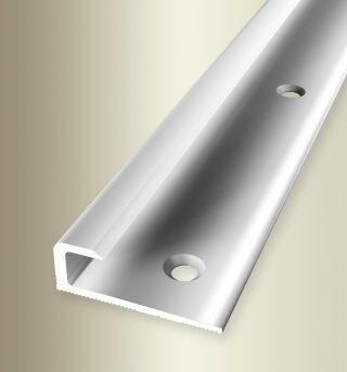 Einfassprofil 2500 mm SBS Typ 803 Aluminium poliert 7 mm versenkt gebohrt