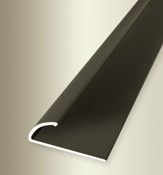 Einfassprofil 2700 mm SBS Typ 390 SK Aluminium eloxiert bronze 3 - 7 mm selbstklebend, umschlagbar