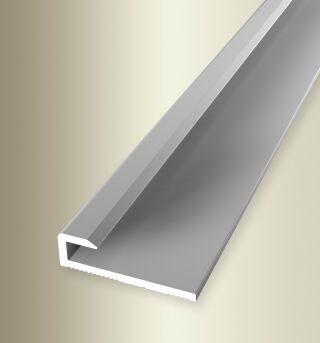 Einfassprofil 2600 mm SBS Typ 800 U Aluminium eloxiert silber 3,4 mm ungebohrt