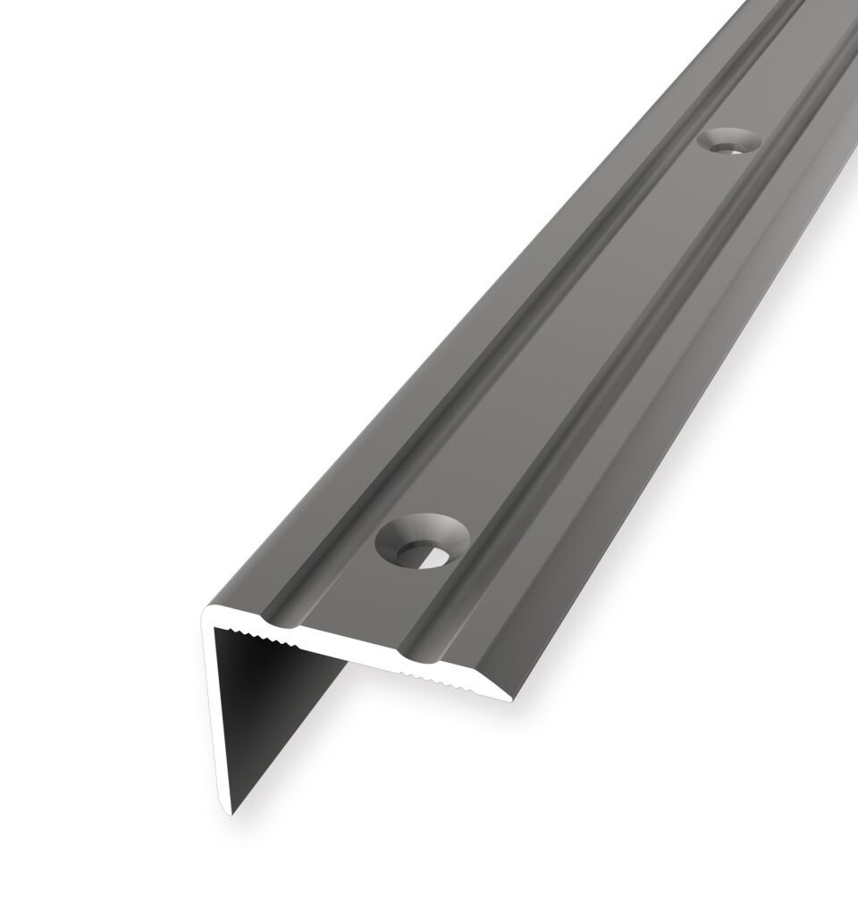 Winkelprofil 1000 mm SBS Typ 235 Alu eloxiert edelstahloptik 0 - 17 mm versenkt gebohrt, einfach biegbar