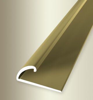 Einfassprofil 1000 mm SBS Typ 370 SK Aluminium eloxiert gold 5 - 8,5 mm selbstklebend, umschlagbar
