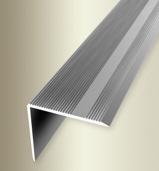 Winkelprofil 3000 mm Typ 229 U Aluminium eloxiert silber 0 - 37 mm ungebohrt einteilig gerillt