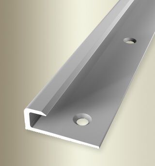 Einfassprofil 2500 mm SBS Typ 803 Aluminium eloxiert silber 7 mm versenkt gebohrt