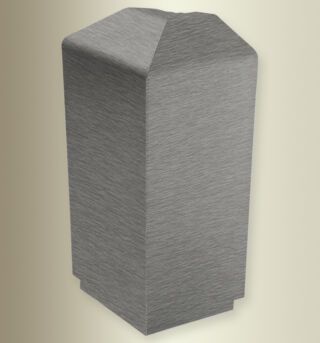 Sockelleiste 135° Außenecke mm 934D AE Alu eloxiert edelstahloptik f.g. 80 mm 135°