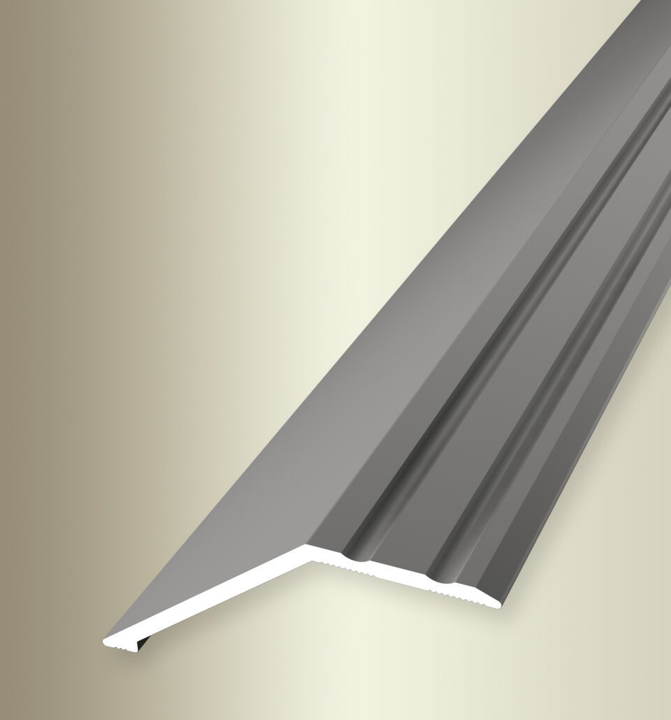 Anpassungsprofil 2700 mm SBS Typ 245 SK Aluminium eloxiert edelstahloptik 22 mm selbstklebend