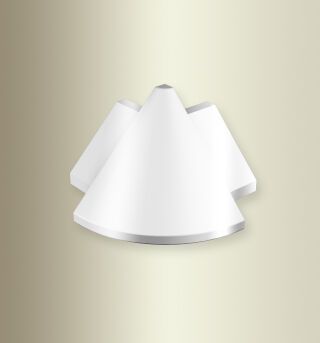 Dreiecksprofil 90° Außenecke mm TC110 AE Aluminium poliert eloxiert silber glanz