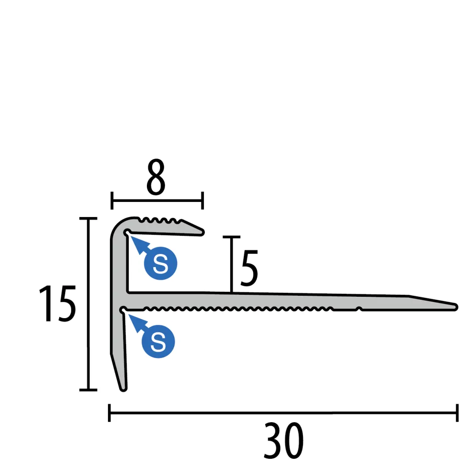 Küberit Treppenkantenprofile 807