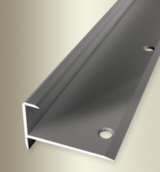 Treppenkantenprofil 1000 mm SBS Typ 813 Alu eloxiert edelstahloptik 15,5 mm versenkt gebohrt