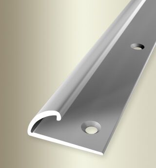 Einfassprofil 1000 mm SBS Typ 370 Aluminium eloxiert silber 5 - 8,5 mm versenkt gebohrt, umschlagbar